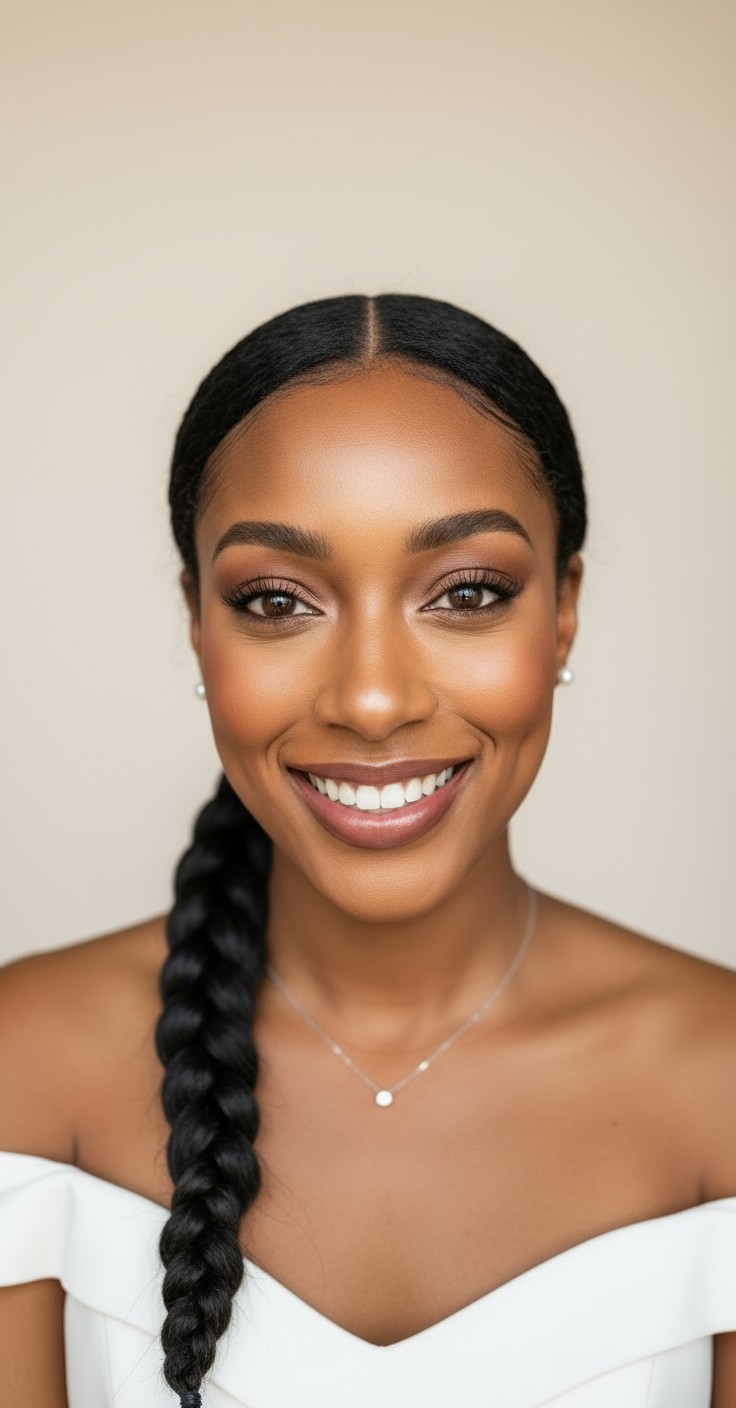 After Fishtail Bridal Hair